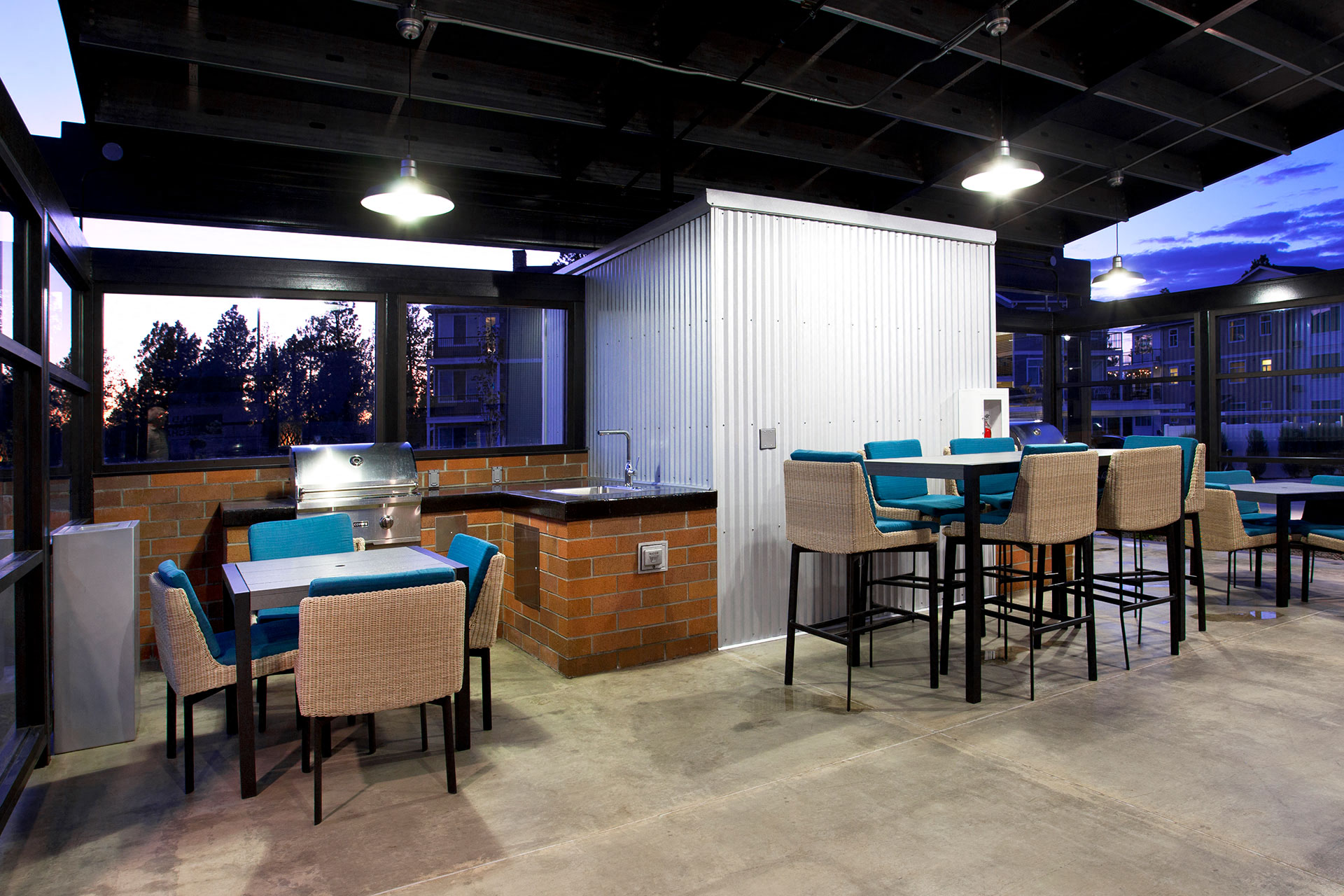 Covered BBQ Areas